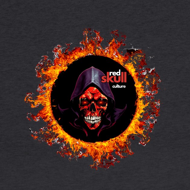 Red Skull Culture, Festival t-shirt, Unisex t-shirt, tees, men's t-shirt, women's t-shirt, summer t-shirt, trendy t-shirt, cool t-shirt by Clinsh Online 